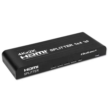 Qoltec 51798 Aktyvus HDMI skirstytuvas 4 x HDMI 4K x 2K | 3,4 Gb/s