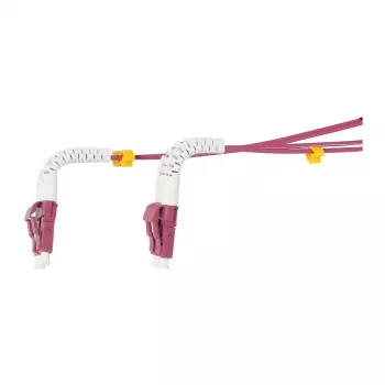 Synergy 21 LWL-2-Faser-Patchk. 1.0mtr.LC-LC 50/125um OM4 AD 2mm flexible Knickschutztülle - Multimode-Faser - 1 m