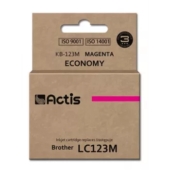 Actis KB-123M rašalas (pakaitalas Brother LC123M/LC121M; standartinis; 10 ml; rausvai violetinė)