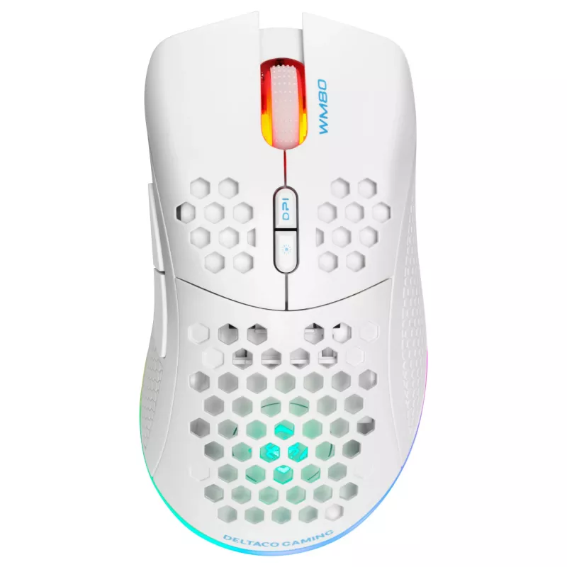 Belaidė žaidimų pelė Deltaco GAM-120-W RF belaidė USB Type-C