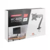 Maclean MC-860N Monitorio Laikiklis su Dujine Spyruokle, 13-27, 8 kg, Juodas