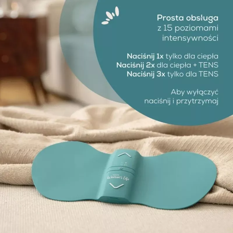 Menstruacinis atpalaidavimo prietaisas Beurer EM 55 su TENS technologija pilvo skausmui malšinti