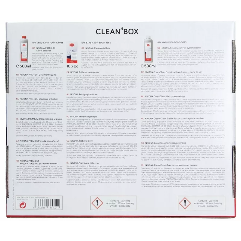 Valymo rinkinys Nivona Clean3Box 3 vnt. (modelis 390700402) Nivona kavos aparatams