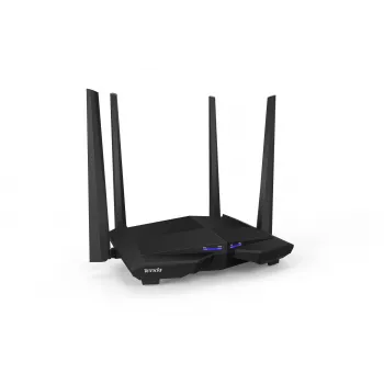 Belaidis maršrutizatorius Tenda AC10 Gigabit Ethernet dviejų juostų (2,4 GHz / 5 GHz) Juodas