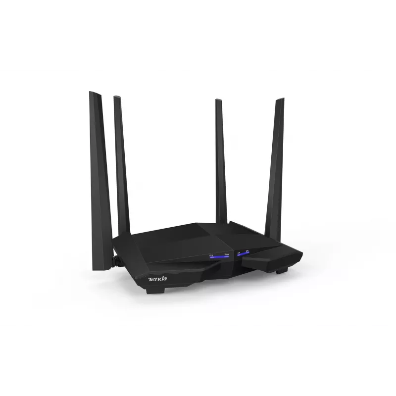 Belaidis maršrutizatorius Tenda AC10 Gigabit Ethernet dviejų juostų (2,4 GHz / 5 GHz) Juodas