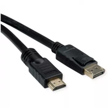 Vaizdo kabelio adapteris ROLINE 11.04.5776 7,5 m HDMI Type A DisplayPort juodas