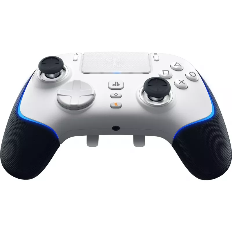 Razer Wolverine V2 Pro – žaidimų pultas – PC, PlayStation 5 – D-Pad, meniu mygtukas – analoginis/digitalinis – laidinis ir belaidis – baltas