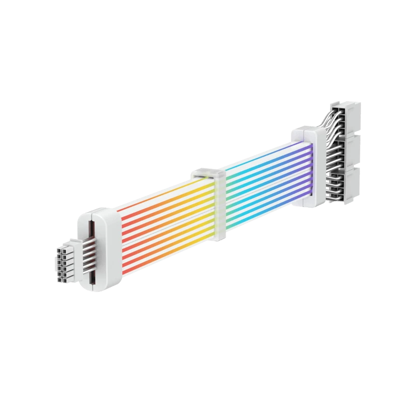 Gamemax 12VHPWR CABLE-BK modulinis kabelis | Baltas