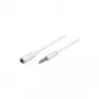 Wentronic Goobay 3,5 mm lizdo ilginimo laidas, baltas, 5 m – 3,5 mm kištukas (4 kontaktų, stereo) > 3,5 mm lizdas (4 kontaktų, stereo) (62364)