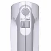Rankinis plaktuvas Bosch MFQ36480 – 450 W, 5 greičių su turbo, pilkai baltas, plakikliai ir tešlos kabliukai