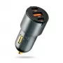 Automobilinis įkroviklis everActive CC-40Q QC3.0 60W, USB maitinimo adapteris mobiliesiems įrenginiams