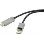 RENKFORCE RF-4995158 DisplayPort–HDMI kabelis, 1x kištukas – 1x HDMI kištukas, juodas