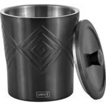 Kibirėlis ledui Lurch 00240795 nerūdijantis plienas dvigubos sienelės tamsiai pilkas 1,5 L, Ø14,8 cm A18,5 cm