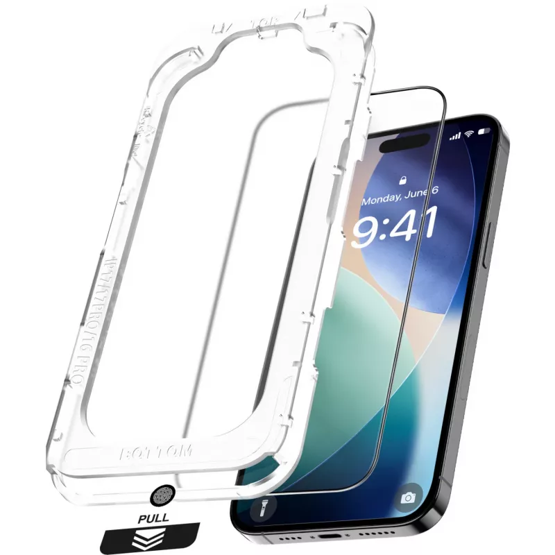 Apsauginis stiklas Nevox NEVOGLASS 3D iPhone Air 6,6 colio EASY APP