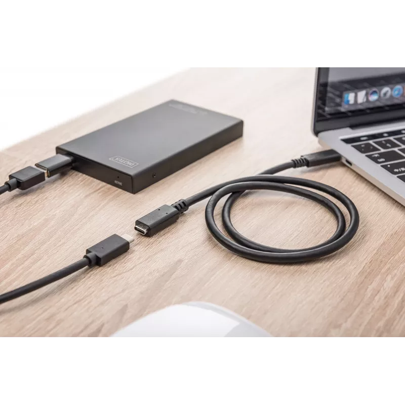 USB tipo C ilginamasis kabelis Digitus AK-300210-007-S 0,7 m