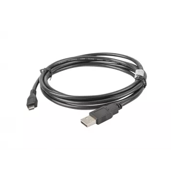 USB 2.0 laidas LANBERG CA-USBM-10CC-0018-BK, Micro-USB B į USB A, 1,8 m, juodas