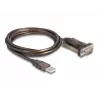 Adapteris USB 2.0 Type-A į Serial RS-232 D-Sub 9 kontaktų kištukas DeLOCK 62646