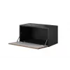 Spintelė grindinė prie sienos Cama Meble ROCO RO3, 75×37×39 cm, balta/juoda/balta