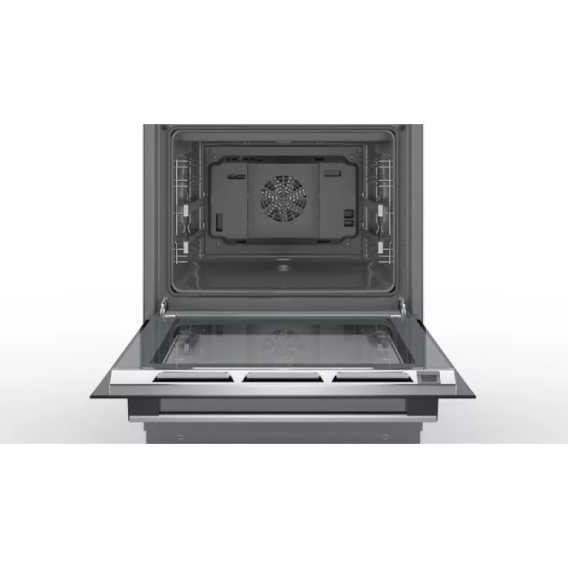 Bosch HLS79Y351U Series 6 laisvai pastatoma viryklė, indukcinė kaitlentė, elektrinė orkaitė, nerūdijantis plienas, 60 cm