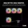 Ventiliatorius Corsair iCUE LINK LX120-R RGB 12 cm Juodas 2400 RPM 3.8 mmH2O