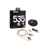 Shure SE535 ausinės laidinės vidinės ausies sceniniam ir studijos naudojimui permatomos