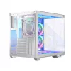 MODECOM korpusas VOLCANO PANORAMA ARGB 5F MIDI baltas