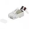Ekranuotas RJ45 kištukas EQUIP Cat 8.1, vyriškas, sidabrinis, 50 vnt., 11,7×22,5 mm, 3,7 g