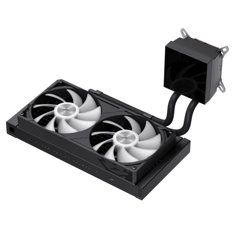 Gamemax GLACIER 240 LCD BK skystinis aušintuvas procesoriui Intel, AMD