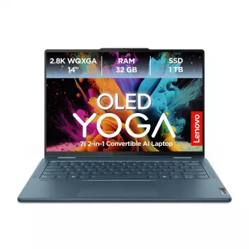 Lenovo Yoga 7 2-in-1 83TC003DGE 14 WUXGA OLED Lietimui Jautrus Intel Core Ultra 7 355 16GB RAM 1TB SSD QWERTZ DE