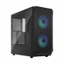 Fractal Design Focus 2 RGB Vidutinis Bokštas Kompiuterio Korpusas su Grūdintu Stiklu - Juodas