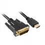 Adapterinis kabelis HDMI > DVI-D (juodas, 5 m, Dual Link, 24+1)