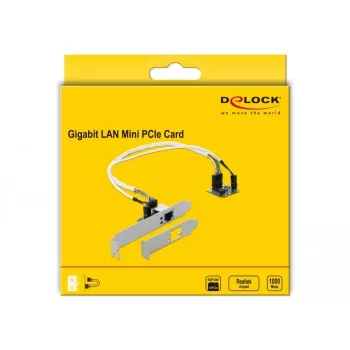 DeLOCK Mini PCIe I/O PCIe pusės dydžio 1 x Gigabit LAN Low Profile tinklo adapteris (95265)