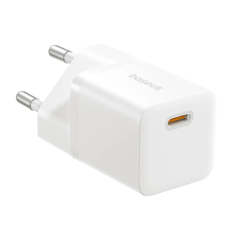 Baseus P10110909213-00 USB-C GaN5 mini 25W tinklo įkroviklis baltas