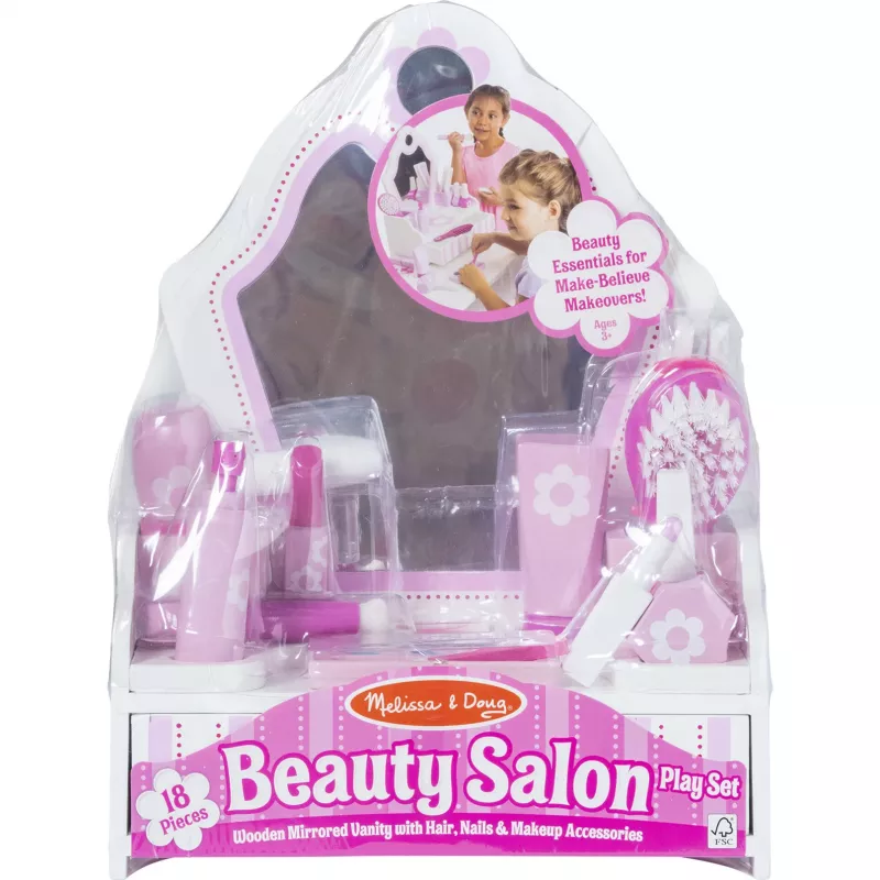 Melissa & Doug grožio salono rinkinys, vaidmenų žaidimas