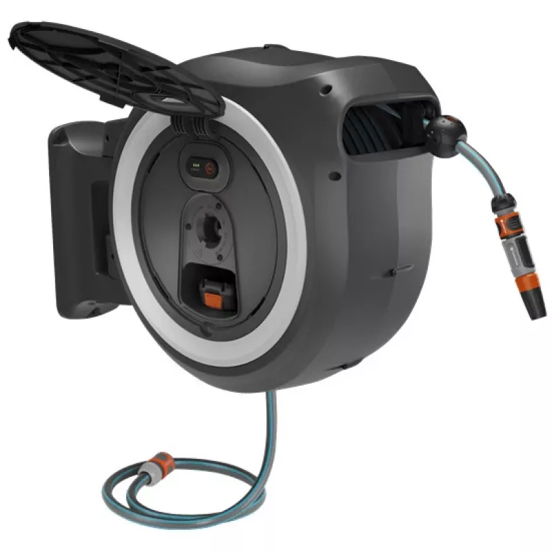 Gardena PowerRoll XL 18V belaidė sieninė žarnos dėžė, 35 m, be akumuliatoriaus