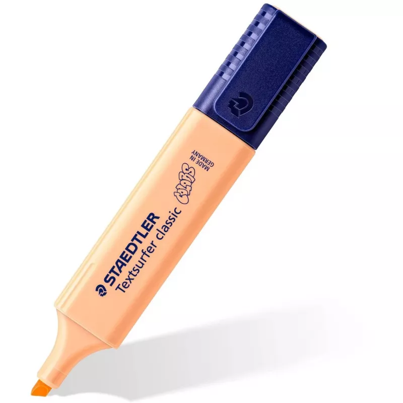 Žymekliai Staedtler 364 C 6 vnt. Smailusis antgalis Liepų žalia, Mėta, Persikas, Rožinė, Violetinė, Geltona