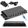 Extralink PoE Switch KRATOS 7x Gigabit PoE, 1x Uplink RJ45, maitinimo adapteris 24V 2.5A, 60W