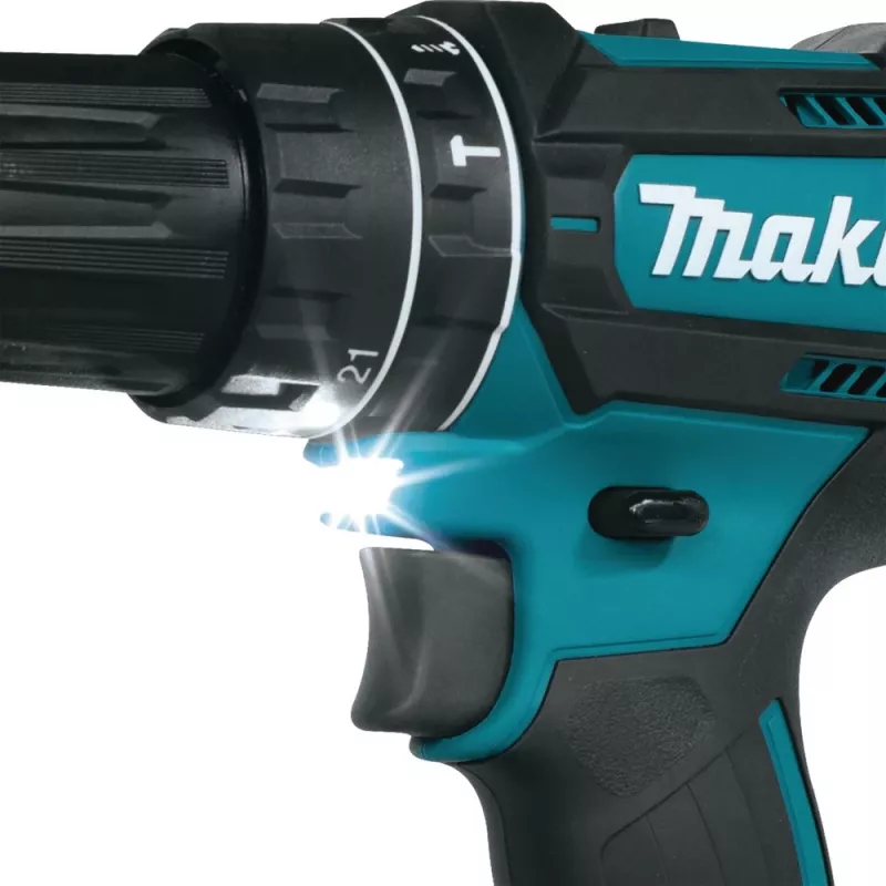 Makita DHP482RFX9 - Gręžtuvas-suktuvas su smūgiu - Belaidis - Greito užveržimo griebtuvas 13 mm - 62 N·m - 2 akumuliatoriai, įkroviklis - 18 V (DHP482RFX9)