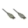 GoodConnections USB 2.0 laidas, kištukas A į kištuką A, pilkas, 0,5 m