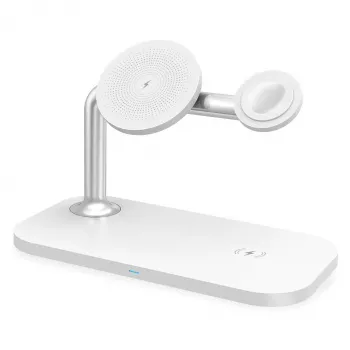 RealPower ChargeAir MAG belaidė įkrovimo stotelė su MagSafe, balta (416596)