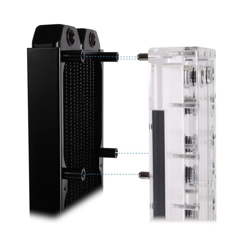 Tvirtinimo rinkinys Alphacool 15724 juodas nerūdijantis plienas 17mm aukštis