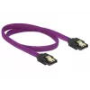 SATA kabelis DeLOCK 83691 0,5 m SATA 7 kontaktų violetinis