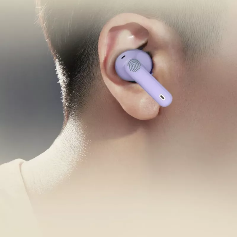 Belaidės ausinės Manta MTWS008P Rytmo Violetinė