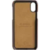 Dėklas Krusell Sunne 2 iPhone X, autentiška oda, ruda