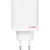 Maitinimo adapteris ONEPLUS SUPERVOOC 120W dviejų prievadų laidinis įkroviklis, 120W bendra galia, 1x USB-C + 1x USB-A, 100–240V, 145 g, baltas