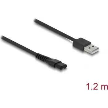 USB įkrovimo laidas 5 V DELOCK elektriniams skustuvams – suderinamas su MANSCAPED 2.0/3.0 serija, 1 vnt.