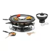 Unold 48726 raclette grilis 8 asmenims 1300 W Juodas, Nerūdijantis plienas
