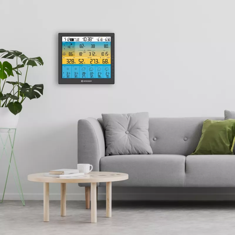 Skaitmeninė orų stotelė Bresser Optics 7003220 Juoda LCD Wi-Fi