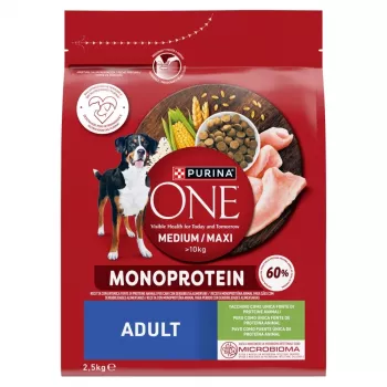 Šunų ėdalas PURINA ONE MED/MAX Adult Monoprotein Turkey 2,5 kg