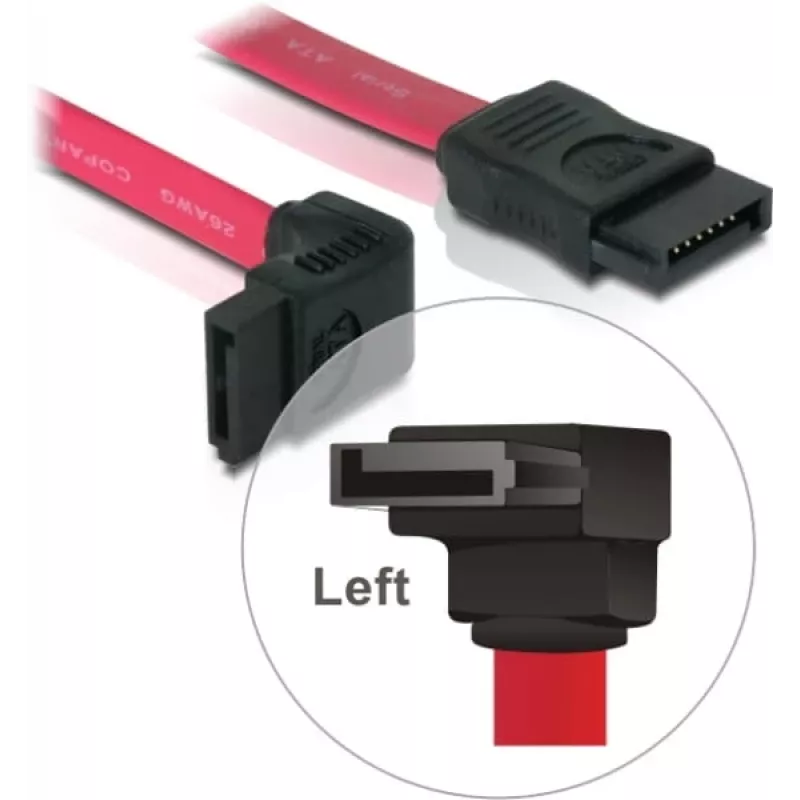 SATA kabelis DeLOCK 84354 0,22 m raudonas